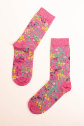 Chaussettes Fleur Fuchsia